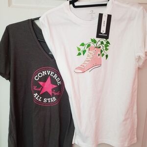 2 BNWT Converse t-shirts sz L